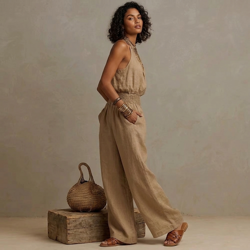 Cleo™ - Abito elegante donna Lino